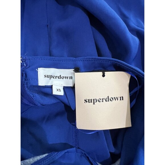 Superdown Irene Open Back Jumpsuit in Cobalt - Picture 6 of 6